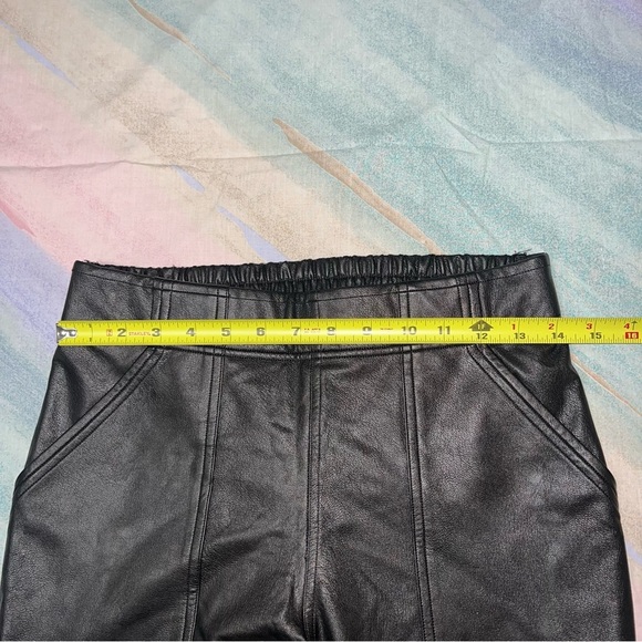Spanx Leather Like Jogger Pants Black High Rise Pull On Women’s M pockets - Picture 7 of 8